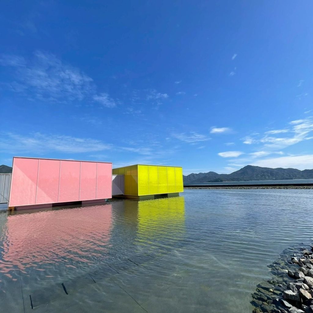 Shimose Art Museum Container in the water Otake Hiroshima